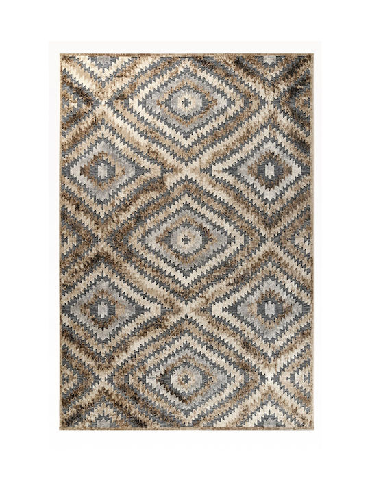 Tzikas Carpets Boheme Teppich Rechteckig Brown/Grey