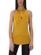 J'aime Les Garcons Women's Blouse Sleeveless Yellow