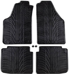 Apesan Σετ Μπροστινά και Πίσω 4τμχ για Fiat Idea Lancia Musa Μαύρα Apesan Σετ Μπροστινά και Πίσω 4τμχ για Fiat Idea Lancia Musa Μαύρα