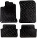 Apesan Set of Front and Rear Mats 4pcs for Renault Laguna 2007+ Black