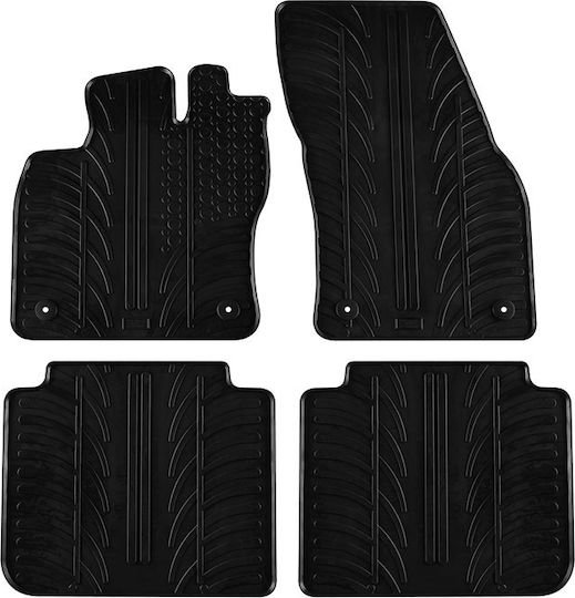 Apesan Σετ Μπροστινά και Πίσω Πατάκια 4τμχ για Seat Tarraco 2018+ Μαύρα