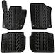 Apesan Σετ Μπροστινά και Πίσω Πατάκια 4τμχ για Renault Rapid Seat Toledo Skoda Rapid Μαύρα