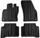 Apesan Set of Front and Rear Mats 4pcs for Volkswagen Touran 2015+ Black