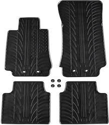 Apesan Set Front and Back 4pcs for Alfa Romeo Giulia 2016+ Black