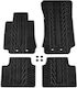 Apesan Set of Front and Rear Mats 4pcs for Alfa Romeo Giulia 2016+ Black