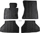 Apesan Set of Front and Rear Mats 4pcs for BMW X6 2008-2014 Black