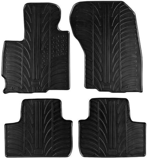 Apesan Σετ Μπροστινά και Πίσω Πατάκια 4τμχ για Mitsubishi Asx Citroen C4 Aircross 2012-2016 Μαύρα
