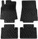 Apesan Set of Front and Rear Mats 4pcs for Mercedes-Benz A Class / B Class Black