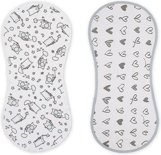 X-treme Baby Umărul Burp Cloth 20x45cm 2 Bucăți X-treme Baby Umărul Burp Cloth 20x45cm 2 Bucăți
