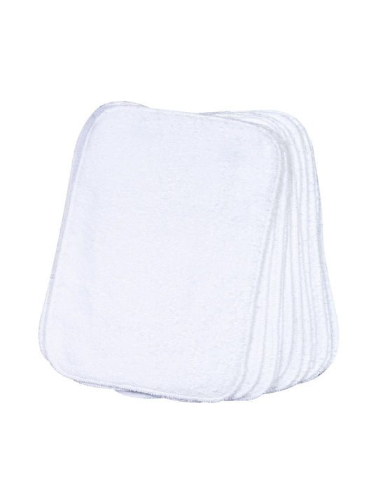 Bunny Bebe Shoulder Burp Cloths White White 23x...