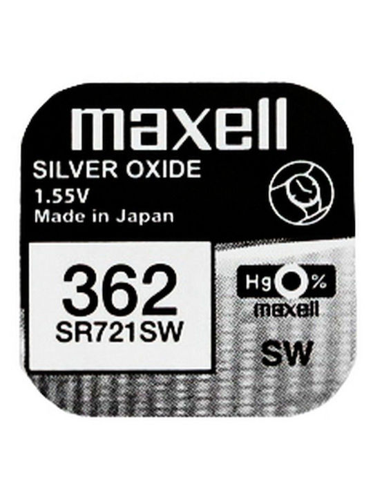 Maxell Watch Battery 362 Μπαταρία Silver Oxide Ρολογιών SR58 1.55V 1τμχ