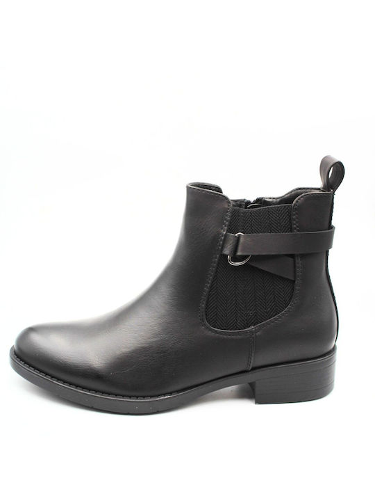 Plato Damen Knöchelstiefel Schwarz