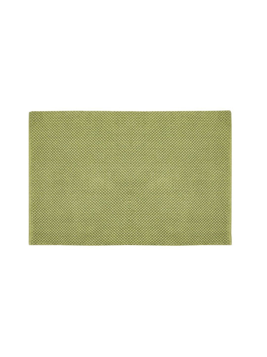 Kleine Wolke Non-Slip Bath Mat Cotton Punto 9182616225 Green 70x120cm