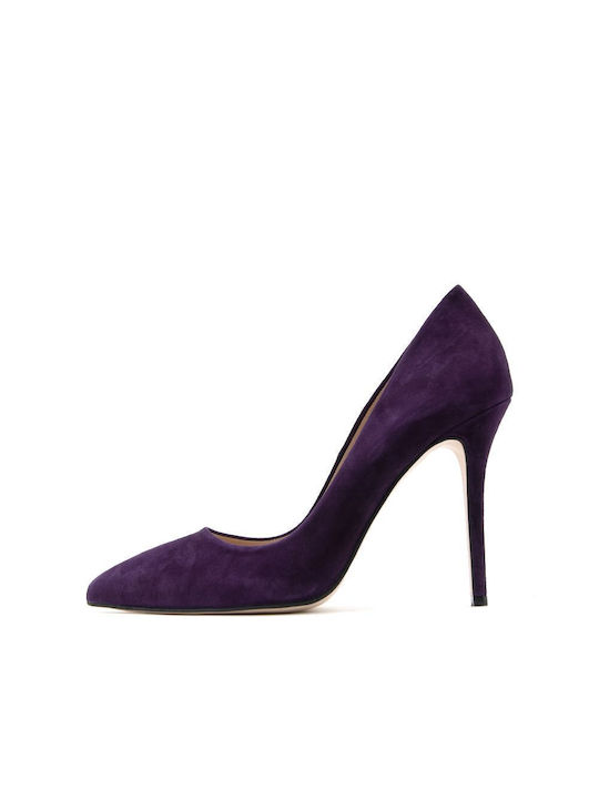 Mourtzi Suede Pointed Toe Stiletto Magenta High...