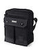 Herrentasche Schulter / Crossbody Schwarz