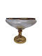 Karvounis Gondola Decorative Bowl Pedestal Gold 29.5x25x23cm