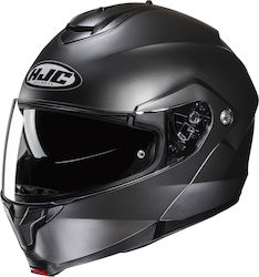 HJC C91N Flip-Up Helmet with Sun Visor ECE 22.06 Semi Flat Titanium