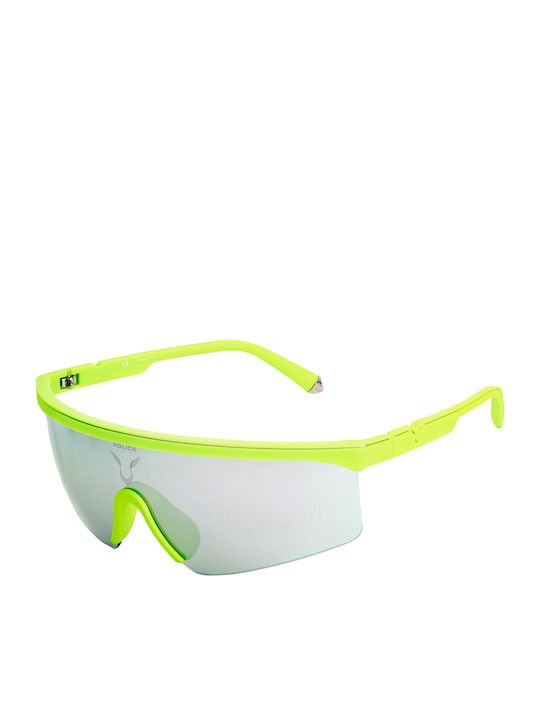 Police Men's Sunglasses with Green Plastic Fram...