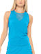 Lucky In Love Women's Athletic Crop Top Sleeveless Fast Drying Blue