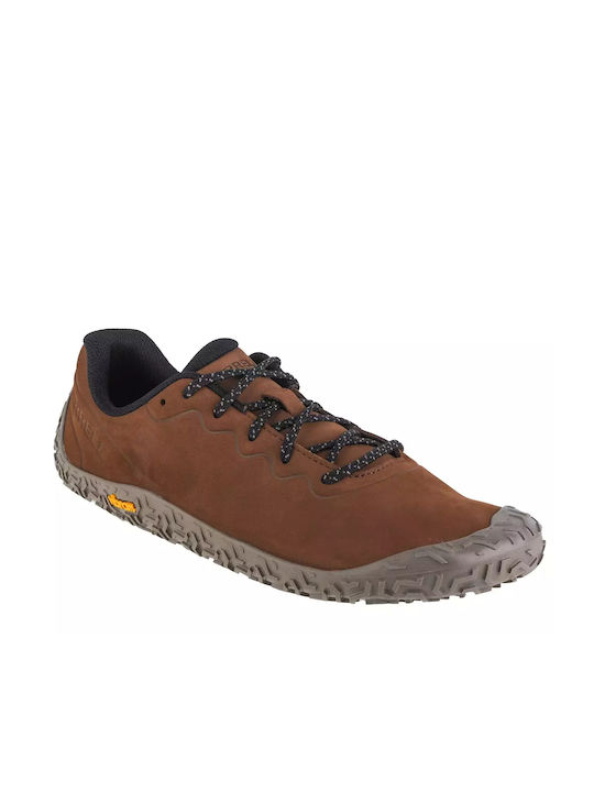 Merrell Vapor Glove 6 Ltr Ανδρικά Αθλητικά Παπούτσια Trail Running Καφέ