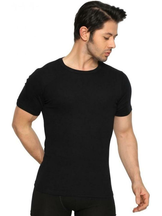 Trendy Men's Undershirts Short-sleeved Black 1Pachet