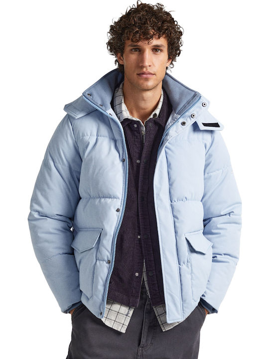 Winter Jacket Puffer Bleach Blue