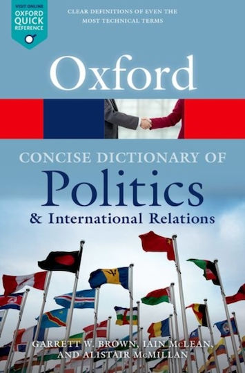 Concise Oxford Dictionary Of Politics And International Relations