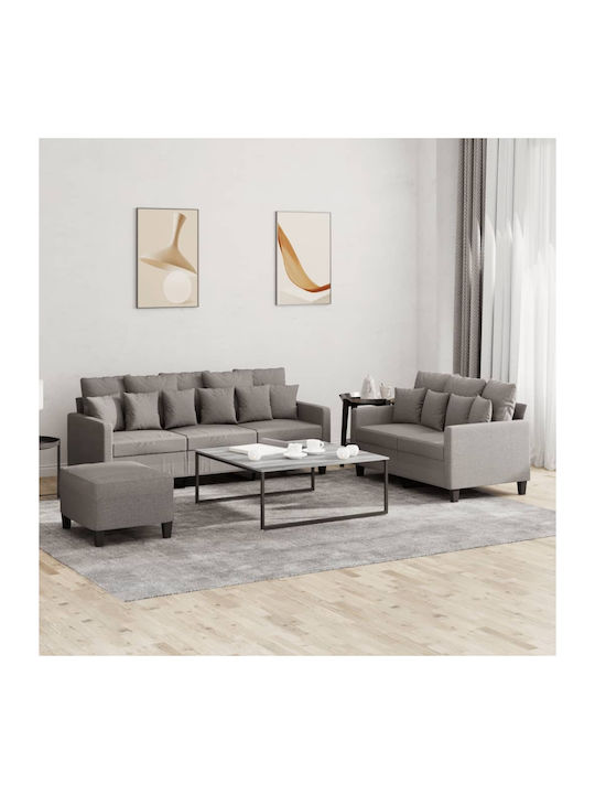 Σετ Σαλονιού 3-Seater & Armchair & Stool