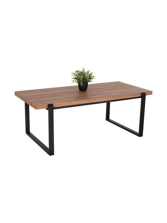Rectangular Coffee Table Shaben Wooden Sonoma / Black L120xW60xH46cm.