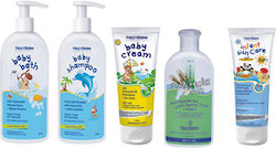 Frezyderm Βρεφικό Σαμπουάν με Αντλία (300ml)- baby bath (300ml) - baby cream (175ml) - hydra milk (200ml) & Baby Sun Care SPF50 (100ml) Set de îngrijire 300ml