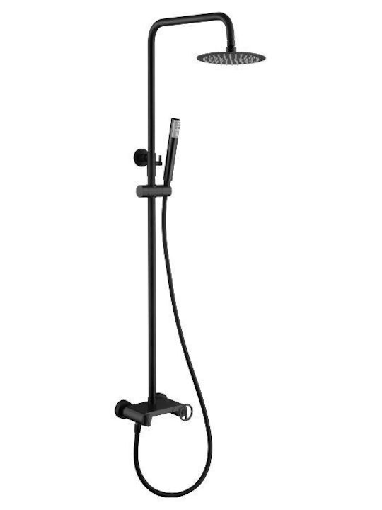 Imex Shower Column with Mixer Black