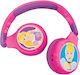 Lexibook Disney Princess Безжични Жични Детски Over Ear Слушалки с 12 Часа Време за Работа Розови