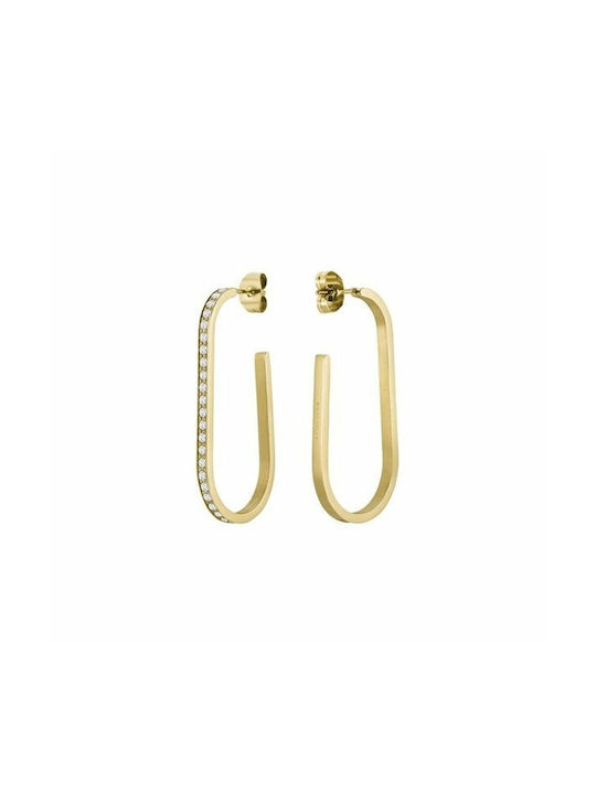 Rosefield Earrings Hoops made of Steel Gold Plated