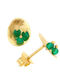 Arteon Single Earring made of Silver Gold Plated with Stones