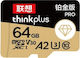 Lenovo ThinkPlus PRO microSDXC 64GB Class 10 U3 V30 A2