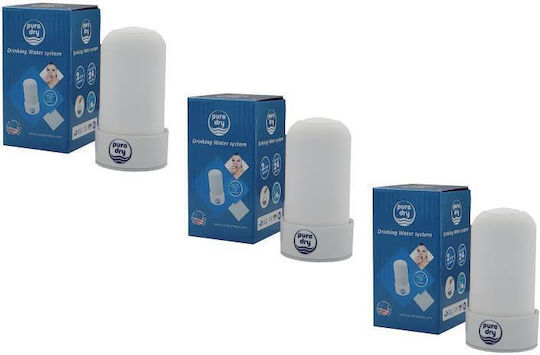 Puredry Ersatz-Wasserfilter für Wasserhahn aus Aktivkohle PD 3003 0.3 μm (Mikrometer) 3Stück