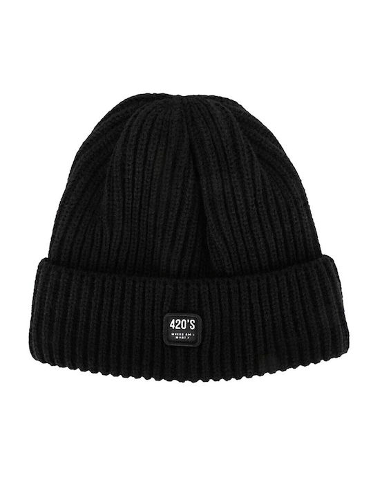 The Dudes Beanie Unisex Beanie Knitted in Black color