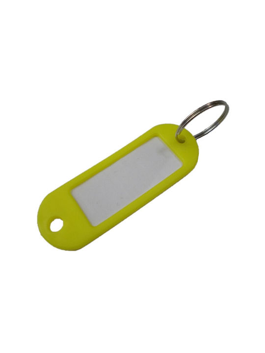 Foska Schlüsselanhänger Etikett Gelb