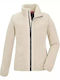 Kinderstrickjacke Fleece Ecru