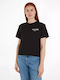 Tommy Hilfiger Women's Blouse Cotton Short Sleeve Black