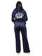 Sweatpants Set Velvet Blue
