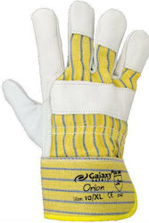 Galaxy Orion Gloves for Work White Leather-Cotton 1pcs