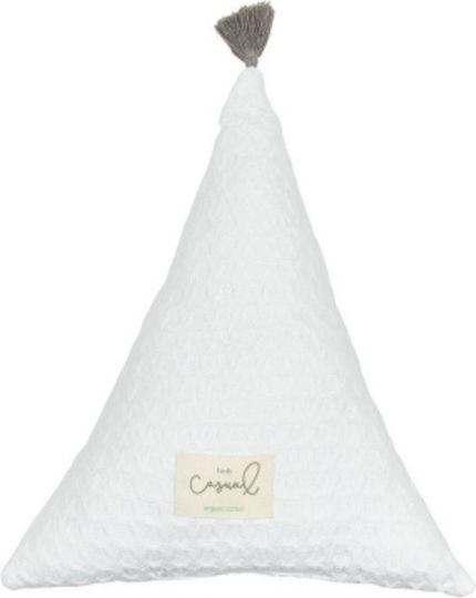 Bimbidreams Decorative Cradle Pillow Tri50606 White 35cm