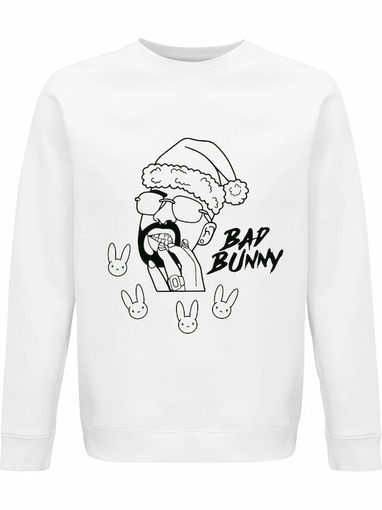 kirikoko Bad Bunny Bad Santa Christmas Sweatshi...