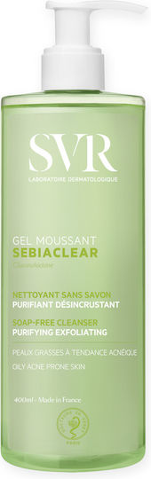 SVR Laboratoire Sebiaclear Gel Moussant Facial Cleansing Gel for Oily Acne-prone Skin 400ml