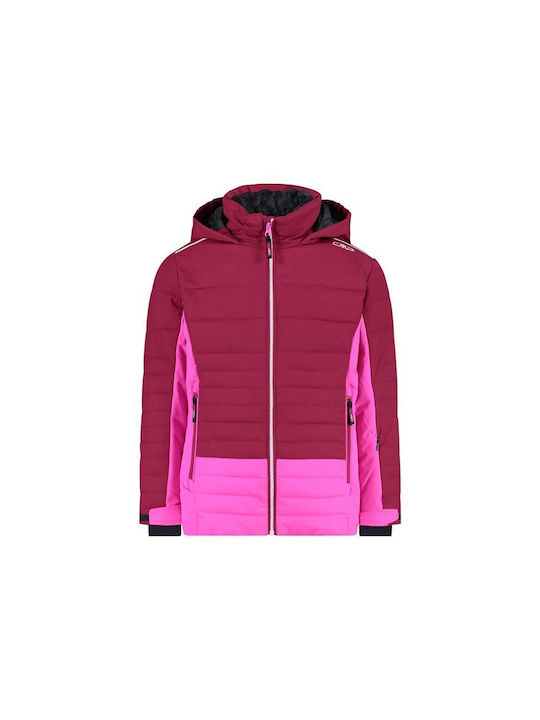 Kids Casual Short Coat with Hood Pink