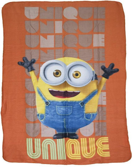 Stamion Decke Kinderbett Vlies Orange 100x140cm