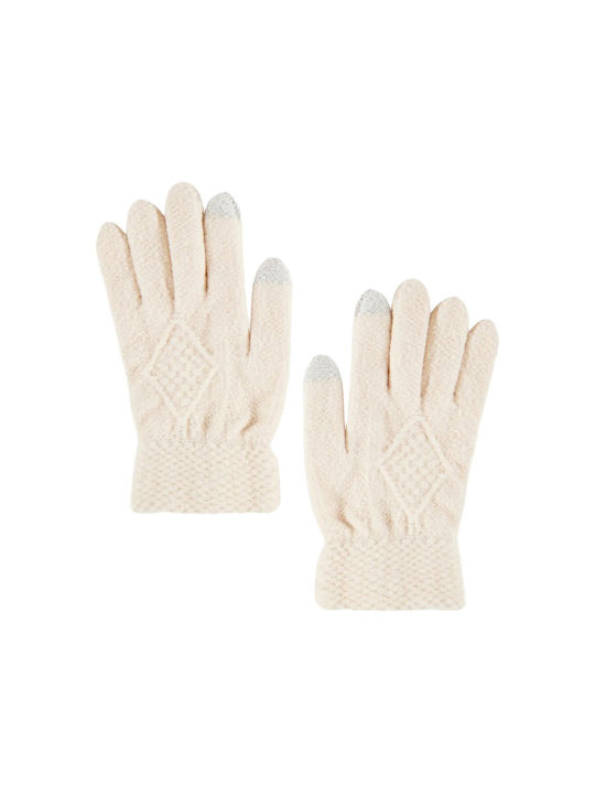 Funky Buddha Women's Gloves White