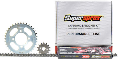 Supersprox Chain & Sprocket Kit for Daytona Sprinter 125 for Triumph Daytona