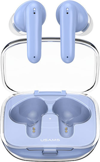 Usams Us-be16 In-ear Bluetooth Handsfree Ακουστικά με Θήκη Φόρτισης Μπλε